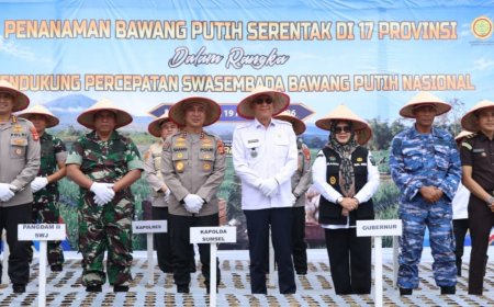 Dukung Swasembada Bawang Putih Nasional, Polda Sumsel Targetkan Panen 810 Ton