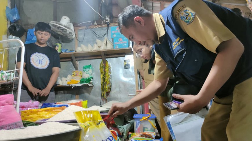 Harga Beras Premium Melonjak, Satgas Pangan Polda Jatim Sidak ke Pasar Pucang Surabaya